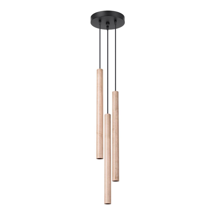 Kattokruunu johdossa PASTELO 3xG9/8W/230V pyökki