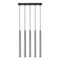 Kattokruunu johdossa PASTELO 5xG9/8W/230V betoni