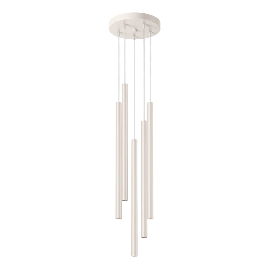 Kattokruunu johdossa PASTELO 5xG9/8W/230V kerma