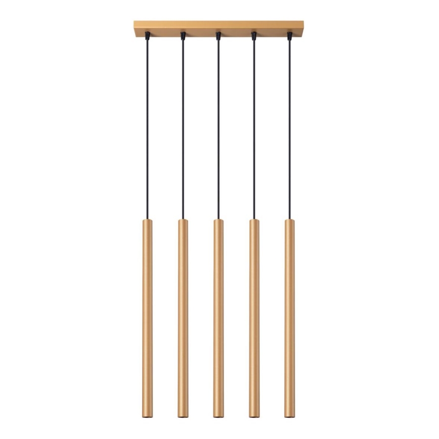 Kattokruunu johdossa PASTELO 5xG9/8W/230V kulta