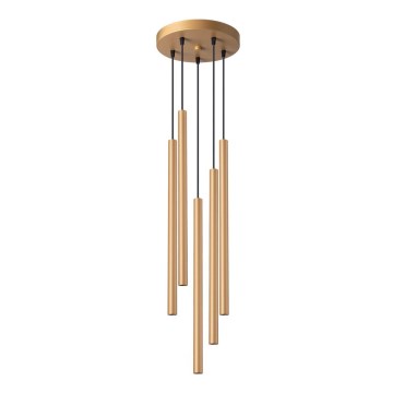 Kattokruunu johdossa PASTELO 5xG9/8W/230V kulta