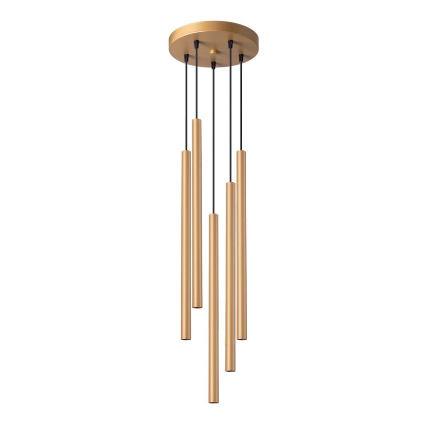 Kattokruunu johdossa PASTELO 5xG9/8W/230V kulta