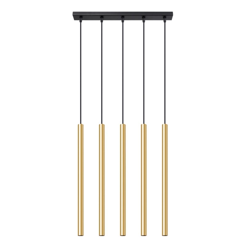 Kattokruunu johdossa PASTELO 5xG9/8W/230V kulta