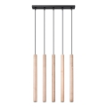 Kattokruunu johdossa PASTELO 5xG9/8W/230V pyökki