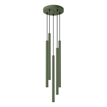 Kattokruunu johdossa PASTELO 5xG9/8W/230V vihreä