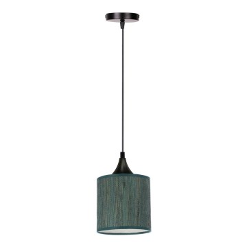 Kattokruunu johdossa PATTI 1xE27/60W/230V halkaisija 15 cm vihreä