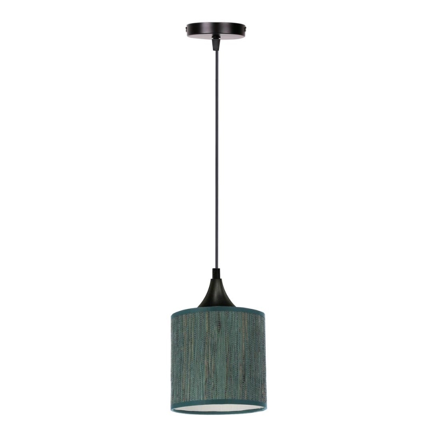 Kattokruunu johdossa PATTI 1xE27/60W/230V halkaisija 15 cm vihreä