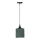 Kattokruunu johdossa PATTI 1xE27/60W/230V halkaisija 15 cm vihreä