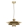 Kattokruunu johdossa PLATO 1xE27/15W/230V beige/kulta