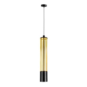 Kattokruunu johdossa PRESCOT 1xGU10/40W/230V kultainen