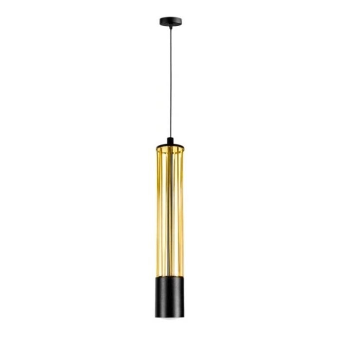 Kattokruunu johdossa PRESCOT 1xGU10/40W/230V kultainen