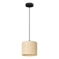 Kattokruunu johdossa RATTAN 1xE27/60W/230V d. 18 cm rottinki