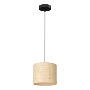 Kattokruunu johdossa RATTAN 1xE27/60W/230V d. 18 cm rottinki