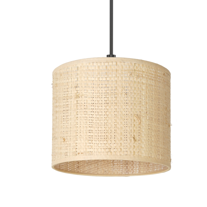 Kattokruunu johdossa RATTAN 1xE27/60W/230V d. 18 cm rottinki