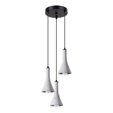 Kattokruunu johdossa REA 3xE14/12W/230V betoni