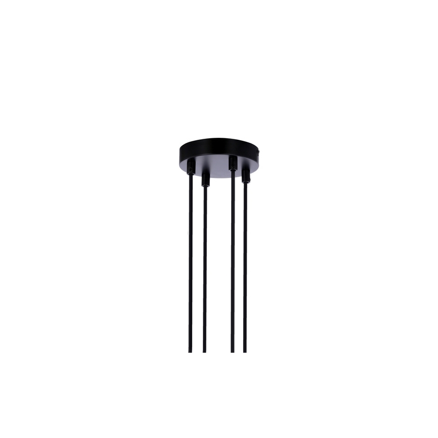Kattokruunu johdossa RENO 4xE27/40W/230V musta/ruskea