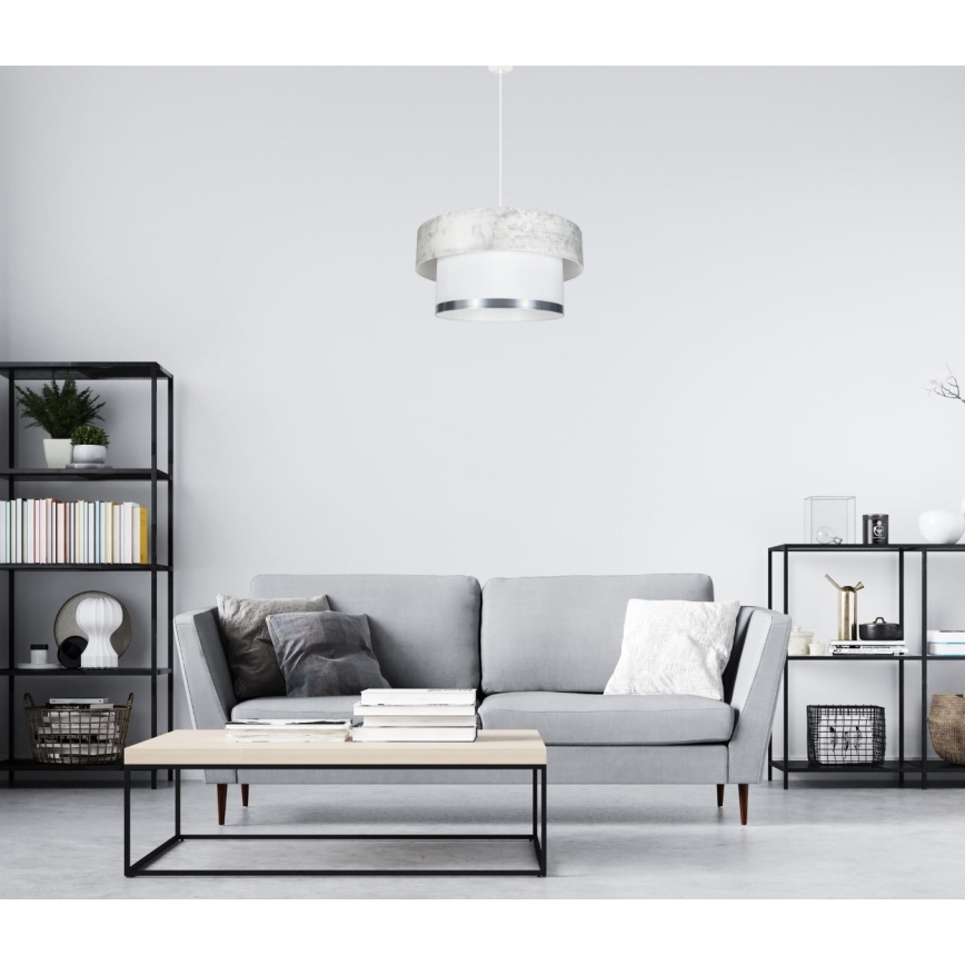 Kattokruunu johdossa RESSA 1xE27/60W/230V kerma