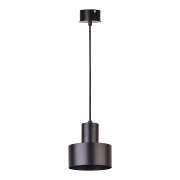 Kattokruunu johdossa RIF 1xE27/60W/230V d. 15 cm musta