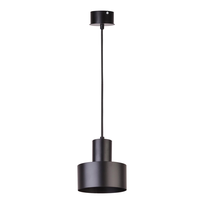 Kattokruunu johdossa RIF 1xE27/60W/230V d. 15 cm musta