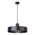 Kattokruunu johdossa RIF 1xE27/60W/230V d. 35 cm musta