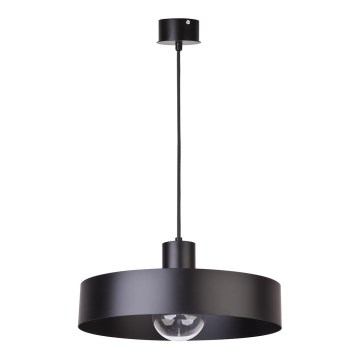 Kattokruunu johdossa RIF 1xE27/60W/230V d. 35 cm musta