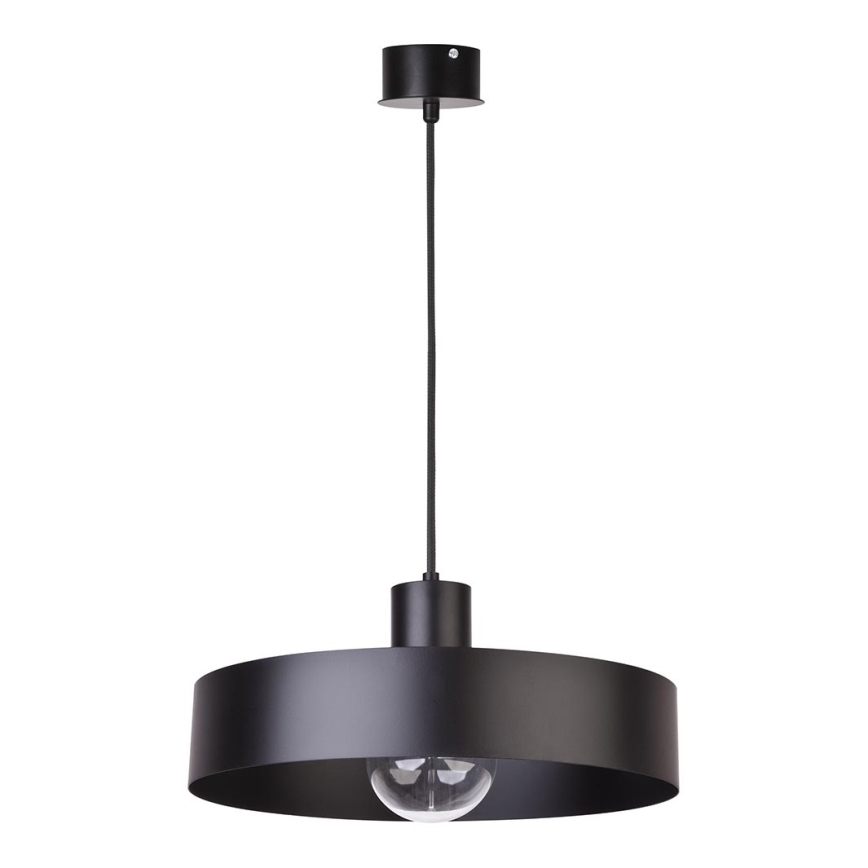Kattokruunu johdossa RIF 1xE27/60W/230V d. 35 cm musta