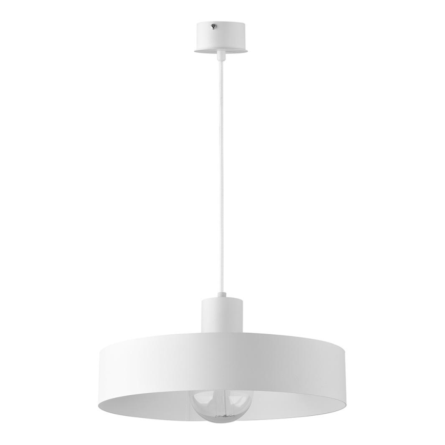 Kattokruunu johdossa RIF 1xE27/60W/230V d. 35 cm valkoinen