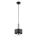 Kattokruunu johdossa RIF LUX 1xGX53/12W/230V halkaisija 15 cm musta/kiiltävä kromi