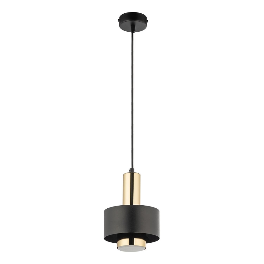 Kattokruunu johdossa RIF LUX 1xGX53/12W/230V halkaisija 15 cm musta/kulta