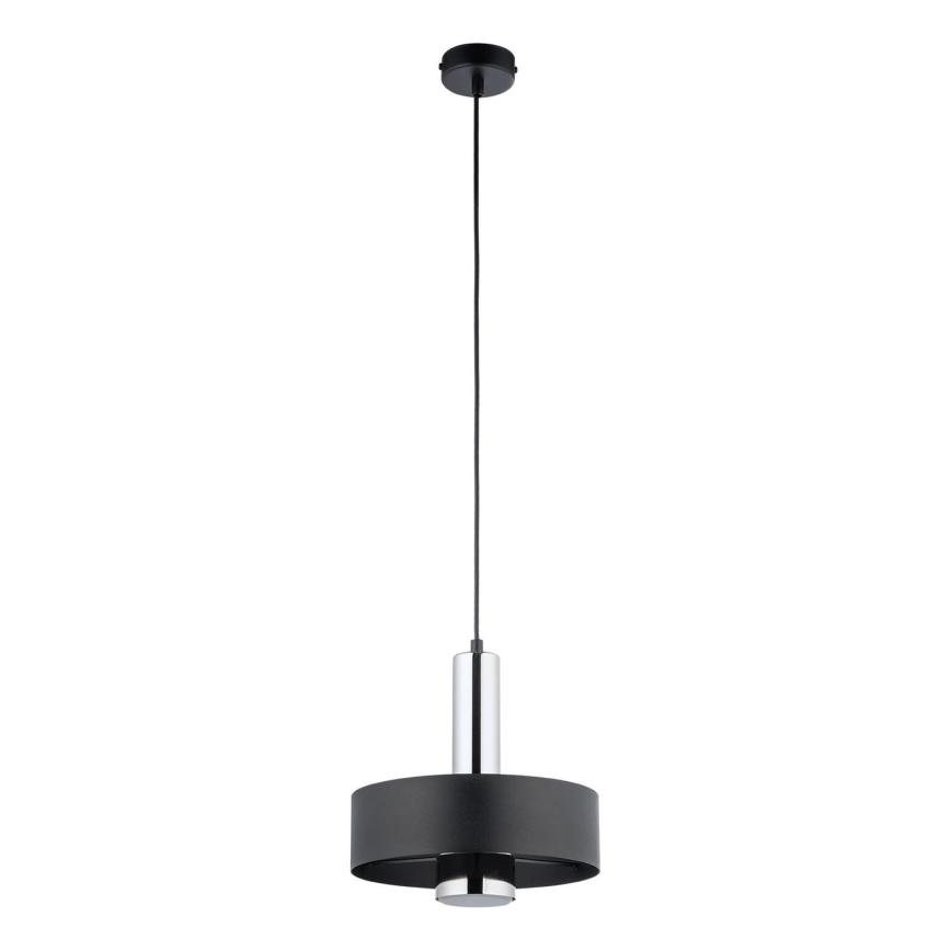 Kattokruunu johdossa RIF LUX 1xGX53/12W/230V halkaisija 25 cm musta/kiiltävä kromi