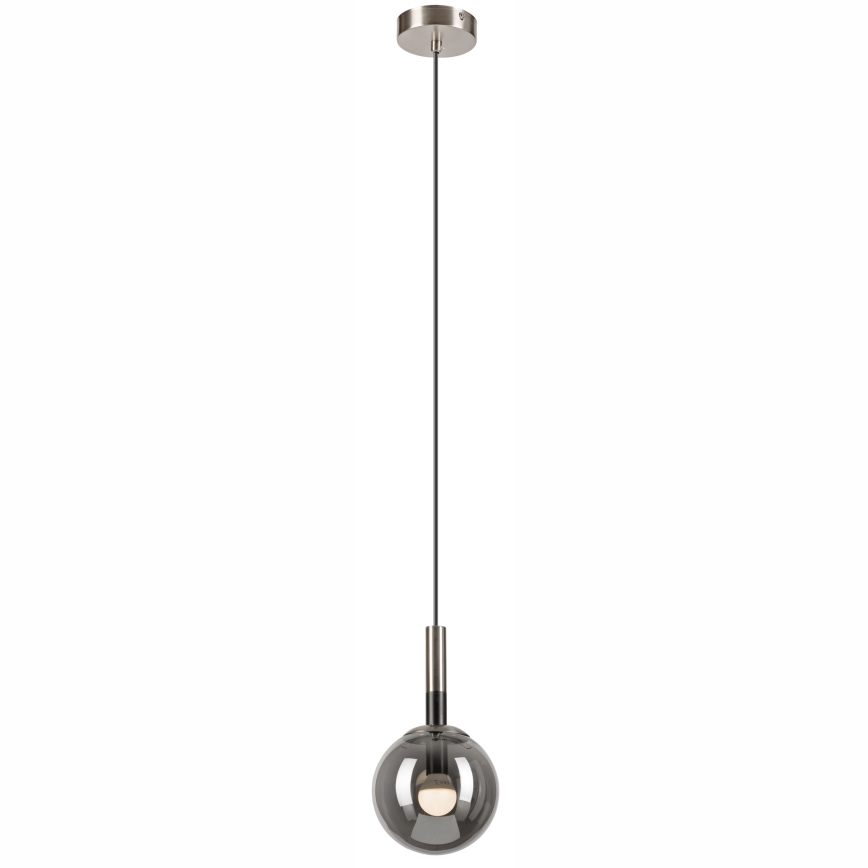 Kattokruunu johdossa ROLLO 1xE14/5W/230V mattakromi/savuinen