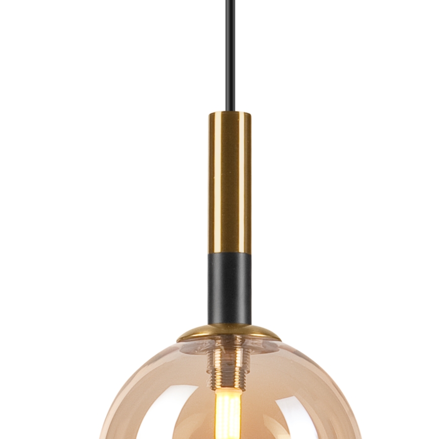 Kattokruunu johdossa ROLLO 1xG9/5W/230V kulta/savuinen beige
