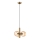 Kattokruunu johdossa ROLLO 3xE14/5W/230V kulta/savuinen beige