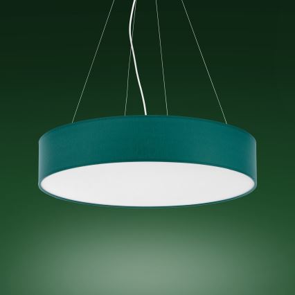 Kattokruunu johdossa RONDO 4xE27/15W/230V vihreä