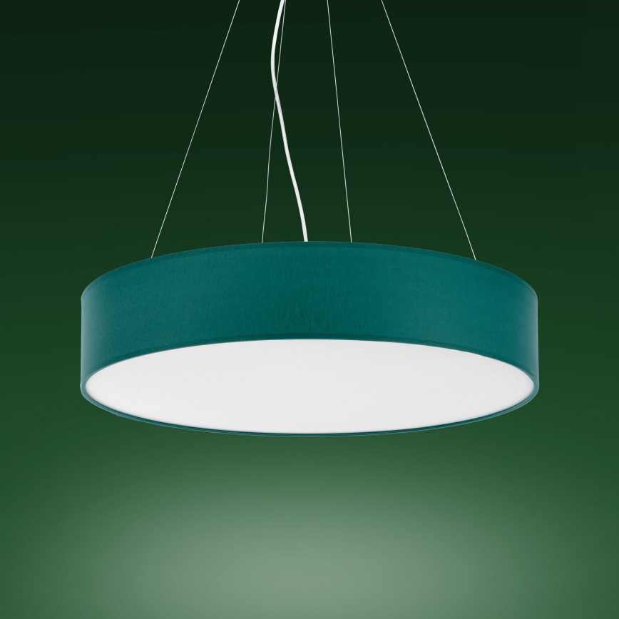Kattokruunu johdossa RONDO 4xE27/15W/230V vihreä