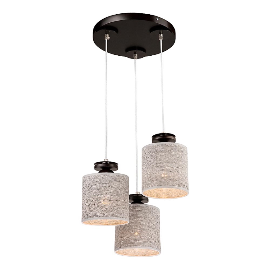 Kattokruunu johdossa ROSA 3xE27/60W/230V pyökki