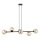 Kattokruunu johdossa ROSSI 6xE14/10W/230V musta/beige
