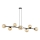 Kattokruunu johdossa ROSSI 8xE14/10W/230V musta/beige