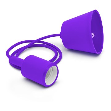 Kattokruunu johdossa ROXY 1xE27/60W/230V violetti