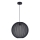 Kattokruunu johdossa SENSAI 1xE27/20W/230V halkaisija 40 cm musta
