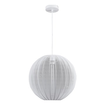 Kattokruunu johdossa SENSAI 1xE27/20W/230V halkaisija 40 cm valkoinen