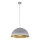 Kattokruunu johdossa SFERA 1xE27/60W/230V halkaisija 50 cm harmaa/kultainen