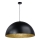 Kattokruunu johdossa SFERA 1xE27/60W/230V halkaisija 50 cm musta/kultainen