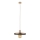 Kattokruunu johdossa SILA 1xE27/15W/230V halkaisija 30 cm ruskea/beige