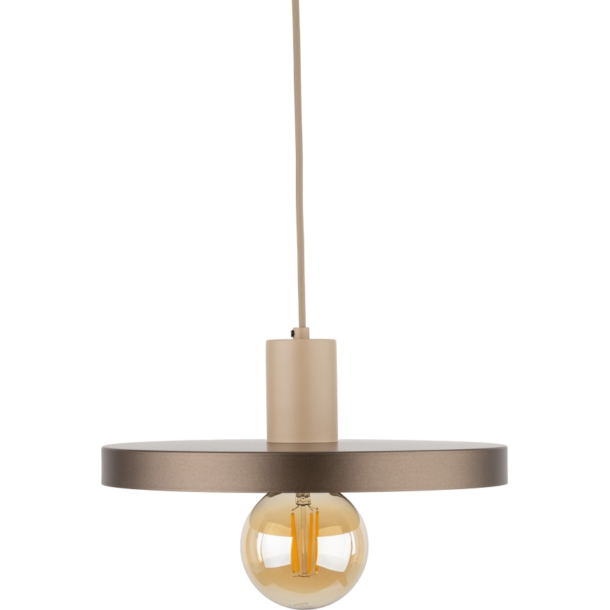 Kattokruunu johdossa SILA 1xE27/15W/230V halkaisija 30 cm ruskea/beige