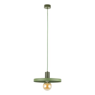 Kattokruunu johdossa SILA 1xE27/15W/230V halkaisija 30 cm vihreä