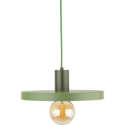 Kattokruunu johdossa SILA 1xE27/15W/230V halkaisija 30 cm vihreä