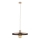 Kattokruunu johdossa SILA 1xE27/15W/230V halkaisija 40 cm ruskea/beige