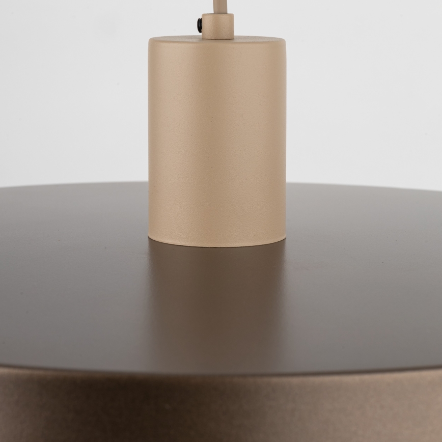 Kattokruunu johdossa SILA 1xE27/15W/230V halkaisija 40 cm ruskea/beige