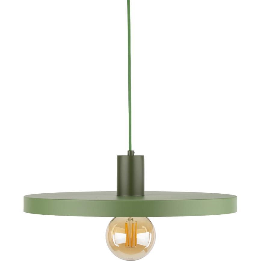 Kattokruunu johdossa SILA 1xE27/15W/230V halkaisija 40 cm vihreä